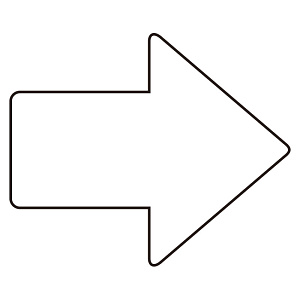 ユニピタ 矢印ステッカー 矢印 白 (819-72)