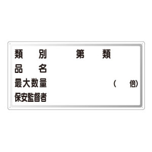 横型標識 種別 品名 最大数量 300×600 エコユニボード (830-54)