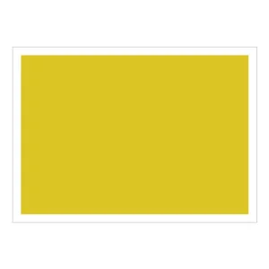 ゼッケンステッカー背中用 黄色無地 (831-966)