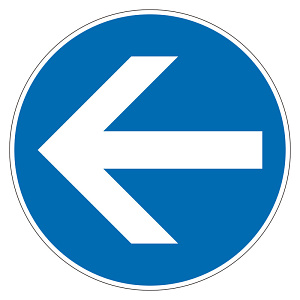 ユニピタ 矢印(OAフロア用) 青 大 (835-208)