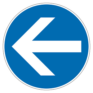 ユニピタ 矢印(OAフロア用) 青 小 (835-210)