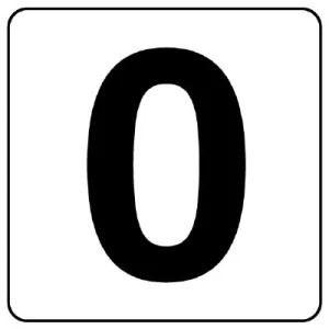 番号札ステッカー 5枚入 150×150 (845-60)