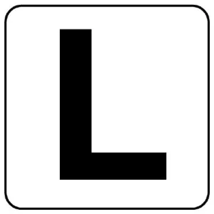 アルファベットステッカー 5枚入 L 150×150 (845-82L)