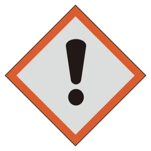 GHSシンボルステッカー (5枚1組) 感嘆符 一辺150mm (846-107)