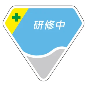 ベルセード製胸章 65×71mm 研修中 (849-64)