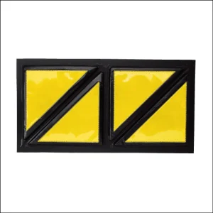 スクエア反射クッション 黄/黒(反射) (866-42)