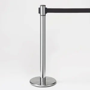 ベルトパーテーションヘッド 回転タイプ 黒 (870-962BK)