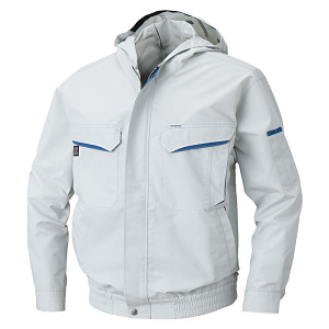 空調風神服フード付 シルバー 服のみ※電源・ファン別売 M (HO-63SV-M)