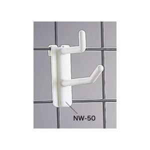 樹脂製 ネットフック 白 ダブルタイプ NW-50