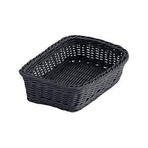 角型バスケット M ブラック (55224-M*)