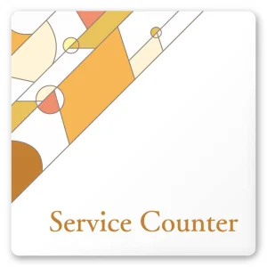 デザイナールームプレート　アパレル向け　グラス