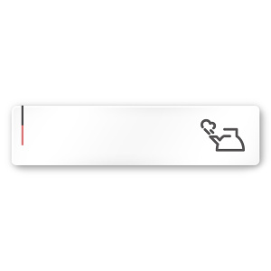  デザイナールームプレート 会社向け グレー×ピンク 給湯室２ アルミ板 W250×H60 (AC-2560-OA-NT1-0220)