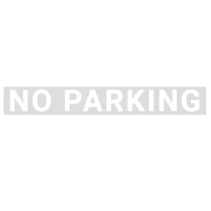 コーン用シール NO PARKING 白文字 (64674-1W)