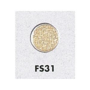 表示プレートH 透明ガラス衝突防止プレート 丸型 素材:ステンレス 模様あり (FS-31)