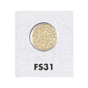 表示プレートH 透明ガラス衝突防止プレート 丸型 素材:ステンレス 模様あり (FS-31)