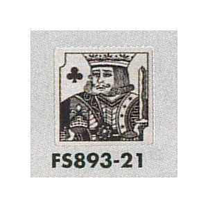 表示プレートH トイレ表示 ステンレス イラストトランプ 80mm角 表示:男性用 (FS893-21)