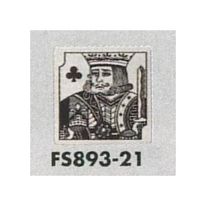 表示プレートH トイレ表示 ステンレス イラストトランプ 80mm角 表示:男性用 (FS893-21)