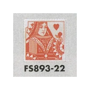 表示プレートH トイレ表示 ステンレス イラストトランプ 80mm角 表示:女性用 (FS893-22)