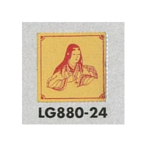 表示プレートH トイレ表示 真鍮金メッキ イラスト着物 80mm角 表示:女性用 (LG880-24)