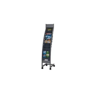 サイズチェンジパンフレットスタンド　R型傾斜タイプ　10段