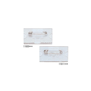 U型名札 U-3 (ベロピン付・スチロール) (11609***)