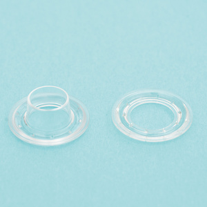 プラスチックハトメ 透明 個数:100セット入 (58446P25)