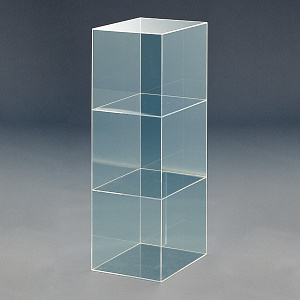 アクリル3連ボックス ガラス色 (30648***)