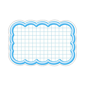 16-4117 抜型カード 波四角￥なし ブルー