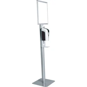 オート消毒液ディスペンサー(サニタイザー)付きA3ポスタースタンド