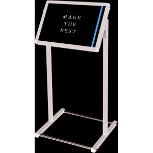 フロアバリウススタンドI型 アクリルタイプ FVAI-ACシリーズ　規格： A2横 ブラック (BFVAIAC-A2Y)