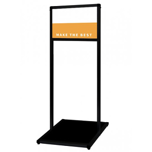 バリウスメッセージスタンド アルミ複合板 B4横 ブラック (BVAMSAP-B4Y)