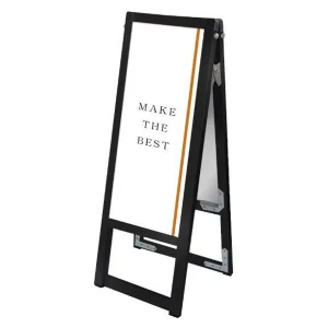 バリウススタンド看板 ACタイプ A4縦縦 ブラック 両面 (BVASKAC-A4TTR)