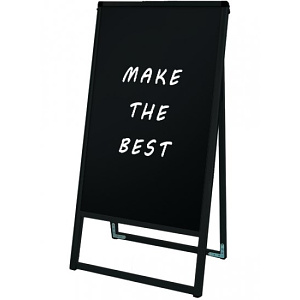 ブラックバリウススタンド看板 ブラックボード 450×900 片面 (BVASKBB-450X900K)