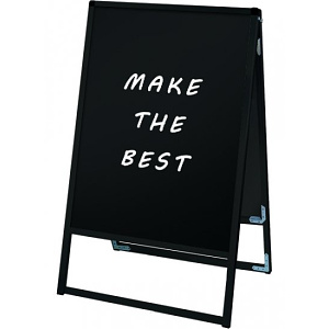 ブラックバリウススタンド看板 ブラックボード 600×900 両面 (BVASKBB-600X900R)