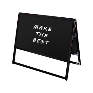 ブラックバリウススタンド看板 ブラックボード A1横 両面 (BVASKBB-A1YR)