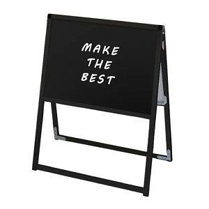 ブラックバリウススタンド看板 ブラックボード A2横 両面 (BVASKBB-A2YR)