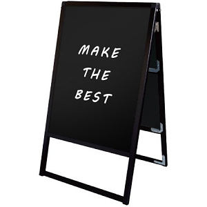 ブラックバリウススタンド看板 ブラックボード B2 両面 (BVASKBB-B2R)