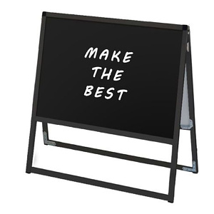 ブラックバリウススタンド看板 ブラックボード B2横 両面 (BVASKBB-B2YR)