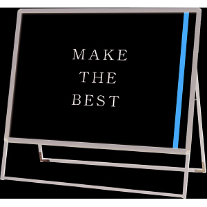 ポスターグリップスタンド看板 屋外用 B0横片面 ブラック (PGSK-B0YKB-G)