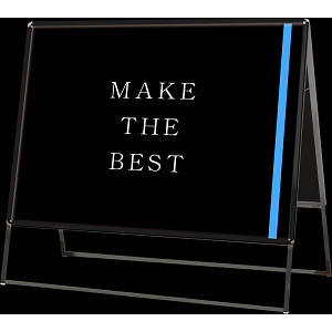 ポスターグリップスタンド看板 屋外用 両面 B0 シルバー (PGSK-B0YRS-G)