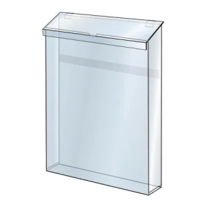 ポスターグリップスタンド看板用カタログケース単品 屋外用 ブラック (PGSKK-G-W225H-B)