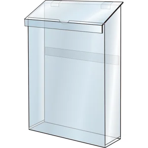 ポスターグリップスタンド看板用パンフレットケース単品 屋外用 シルバー (PGSKP-G-W115H-S)