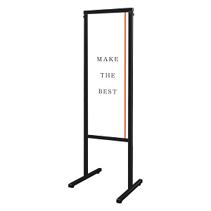 スマートメッセージスタンド A3縦縦 片面 シルバー (SMMSAC-A3TTK)