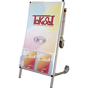 サポートサイン 非常搬送用ストレッチャータイプ ショートタイプ ポスター展示タイプ(ケース付) (SPS-STANKA-ACKC)