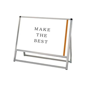 バリウススタンド看板 ACタイプ A1横 シルバー 片面 (VASKAC-A1YK)