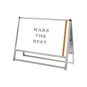 バリウススタンド看板 ACタイプ A1横 シルバー 両面 (VASKAC-A1YR)