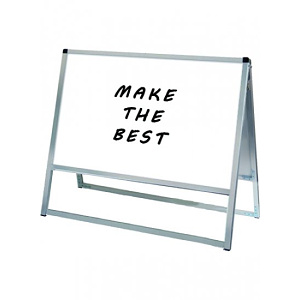 バリウススタンド看板 ホワイトボード A1横 両面 (VASKWB-A1YR)