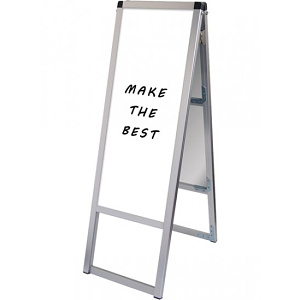 バリウススタンド看板 ホワイトボード A3縦縦 両面 (VASKWB-A3TTR)