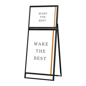 フラットオープンスタンド看板コンビ B2・B1 ブラック (BFOSKC-B2B1K)