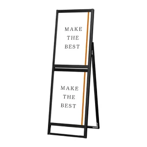 フラットオープンスタンド看板コンビ B2・B2 ブラック (BFOSKC-B2B2K)